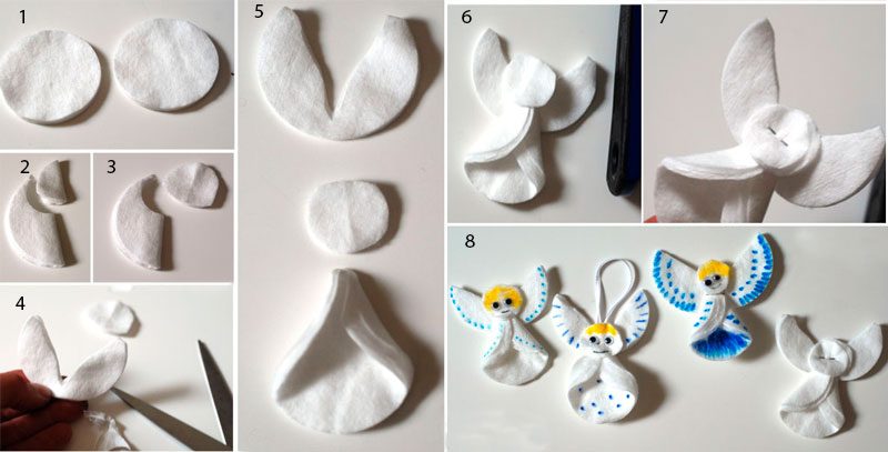 11 простых поделок из ватных палочек и дисков, которые займут ребёнка на полчаса