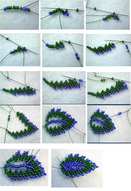 Примеры плетения деревьев-сакура