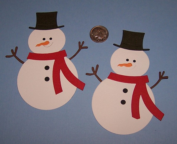 Новогодние открытки со Снеговиком своими руками