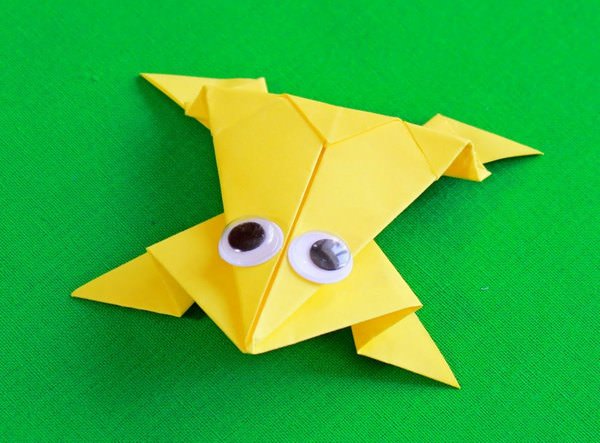 Оригами лягушка из бумаги для детей: пошаговая инструкция для начинающих