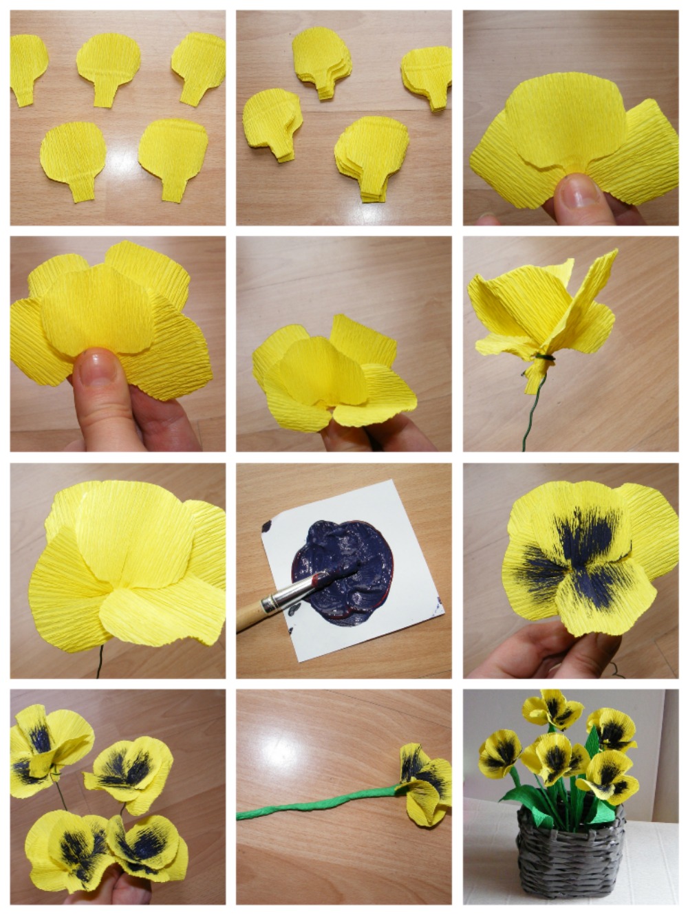 Объемные цветы из бумаги своими руками схем, шаблонов и фото