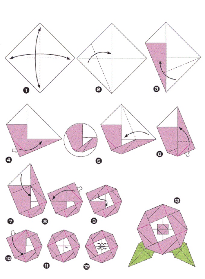 Очень простая РОЗА из бумаги своими руками A very simple DIY paper ROSE
