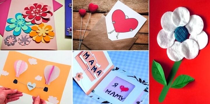 Лучшие идеи открыток для мамы сделанных своими руками